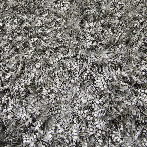 8' X 10' Gray And Silver Hand Tufted Area Rug