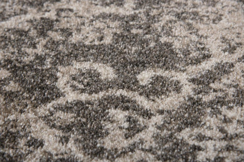 8' X 10' Beige Brown And Ivory Oriental Area Rug