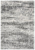 7' X 10' Ivory Silver And Taupe Abstract Area Rug