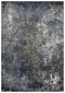 5' X 8' Silver Blue And Taupe Abstract Area Rug