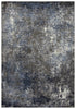 5' X 8' Silver Blue And Taupe Abstract Area Rug