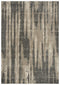 7' X 10' Silver Beige And Taupe Abstract Area Rug