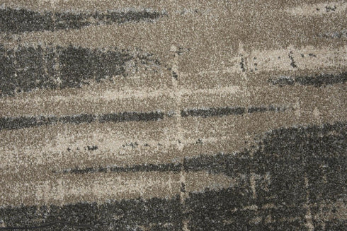 8' X 10' Silver Beige And Taupe Abstract Area Rug