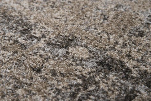 9' X 12' Silver Beige And Taupe Abstract Area Rug