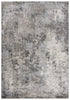 7' X 10' Silver Gray And Taupe Abstract Area Rug