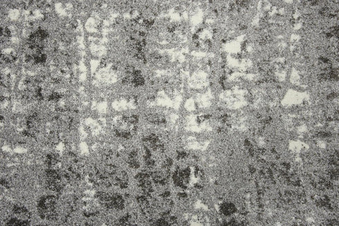 5' X 8' Ivory And Gray Abstract Area Rug