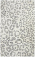 8' X 10' Gray Taupe And Dark Gray Wool Animal Print Hand Tufted Area Rug