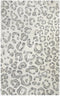 9' X 12' Gray Taupe And Dark Gray Wool Animal Print Hand Tufted Area Rug