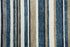 9' X 12' Teal Ivory And Gray Striped Hand Tufted Area Rug