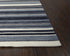 9' X 12' Charcoal Gray And Ivory Striped Hand Tufted Area Rug