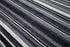 9' X 12' Charcoal Gray And Ivory Striped Hand Tufted Area Rug