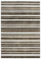 8' X 10' Beige Brown And Ivory Striped Hand Tufted Area Rug