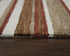 9' X 12' Rust Ivory And Beige Striped Hand Tufted Area Rug