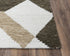 5' X 8' Brown And Natural Geometric Hand Tufted Area Rug