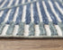 8' X 10' Blue And Ivory Geometric Hand Tufted Area Rug