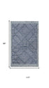 8' X 10' Blue And Ivory Geometric Hand Tufted Area Rug