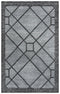 8' X 10' Gray And Black Geometric Hand Tufted Area Rug