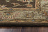 5' X 8' Brown Taupe Sage Blue Rust And Tan Wool Oriental Hand Tufted Area Rug