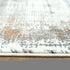 8' X 10' Ivory Blue Orange Red And Gray Abstract Area Rug