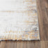 9' X 12' Ivory Blue Orange Red And Gray Abstract Area Rug
