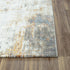 9' X 12' Ivory Blue Orange Red And Gray Abstract Area Rug
