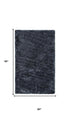 5' X 8' Charcoal And Gray Hand Tufted Area Rug