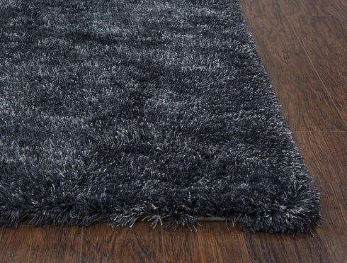 8' X 10' Charcoal And Gray Hand Tufted Area Rug