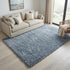 5' X 8' Blue And Dark Blue Hand Tufted Area Rug