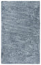 9' X 12' Blue And Dark Blue Hand Tufted Area Rug