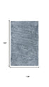 9' X 12' Blue And Dark Blue Hand Tufted Area Rug