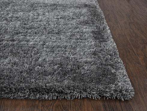8' X 10' Light Gray And Gray Hand Tufted Area Rug