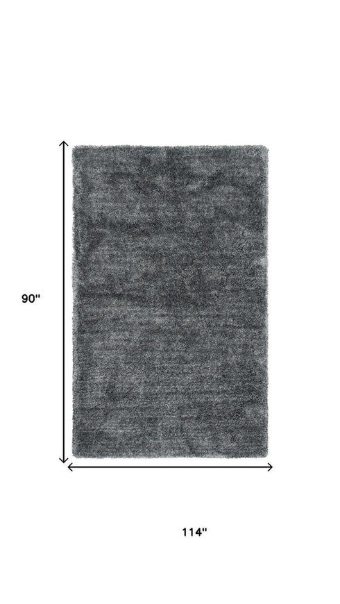 8' X 10' Light Gray And Gray Hand Tufted Area Rug