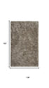 9' X 12' Beige And Natural Hand Tufted Area Rug