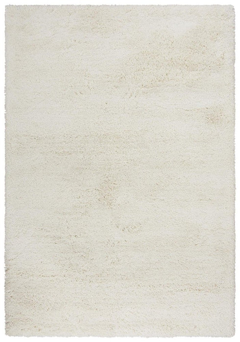 9' X 12' Ivory And White Hand Tufted Area Rug