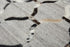 8' X 10' Gray Ivory Brown And Charcoal Geometric Hand Woven Area Rug