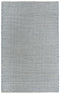 8' X 10' Blue And Ivory Wool Geometric Hand Woven Area Rug