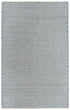 8' X 10' Blue And Ivory Wool Geometric Hand Woven Area Rug