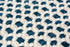 8' X 10' Blue And Ivory Wool Geometric Hand Woven Area Rug