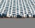 8' X 10' Blue And Ivory Wool Geometric Hand Woven Area Rug