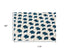 8' X 10' Blue And Ivory Wool Geometric Hand Woven Area Rug