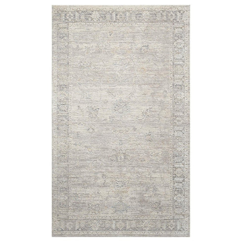 8' X 10' Beige And Blue Abstract Area Rug