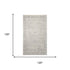 8' X 10' Beige And Blue Abstract Area Rug