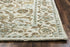 8' X 10' Blue And Ivory Wool Oriental Hand Tufted Area Rug