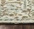 8' X 10' Blue And Ivory Wool Oriental Hand Tufted Area Rug