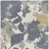 5' X 8' Gray And Beige Wool Floral Hand Tufted Area Rug