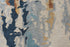 5' X 8' Yellow Gold Gray Light Blue And Blue Wool Abstract Hand Tufted Area Rug