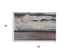 5' X 8' Yellow Gold Gray Light Blue And Blue Wool Abstract Hand Tufted Area Rug