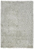8' X 10' White And Ivory Shag Hand Tufted Area Rug