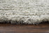 8' X 10' White And Ivory Shag Hand Tufted Area Rug