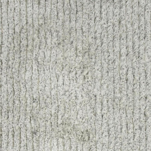 8' X 10' White And Ivory Shag Hand Tufted Area Rug